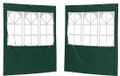 vidaXL Partytent zijwand, 2 stuks, 200 x 195 cm, groen, PE en staal