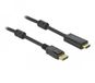 Delock 85956 DisplayPort-kabel DisplayPort / HDMI Aansluitkabel DisplayPort-stekker, HDMI-A-stekker 2 m Zwart Vergulde steekcontacten, 4K UHD