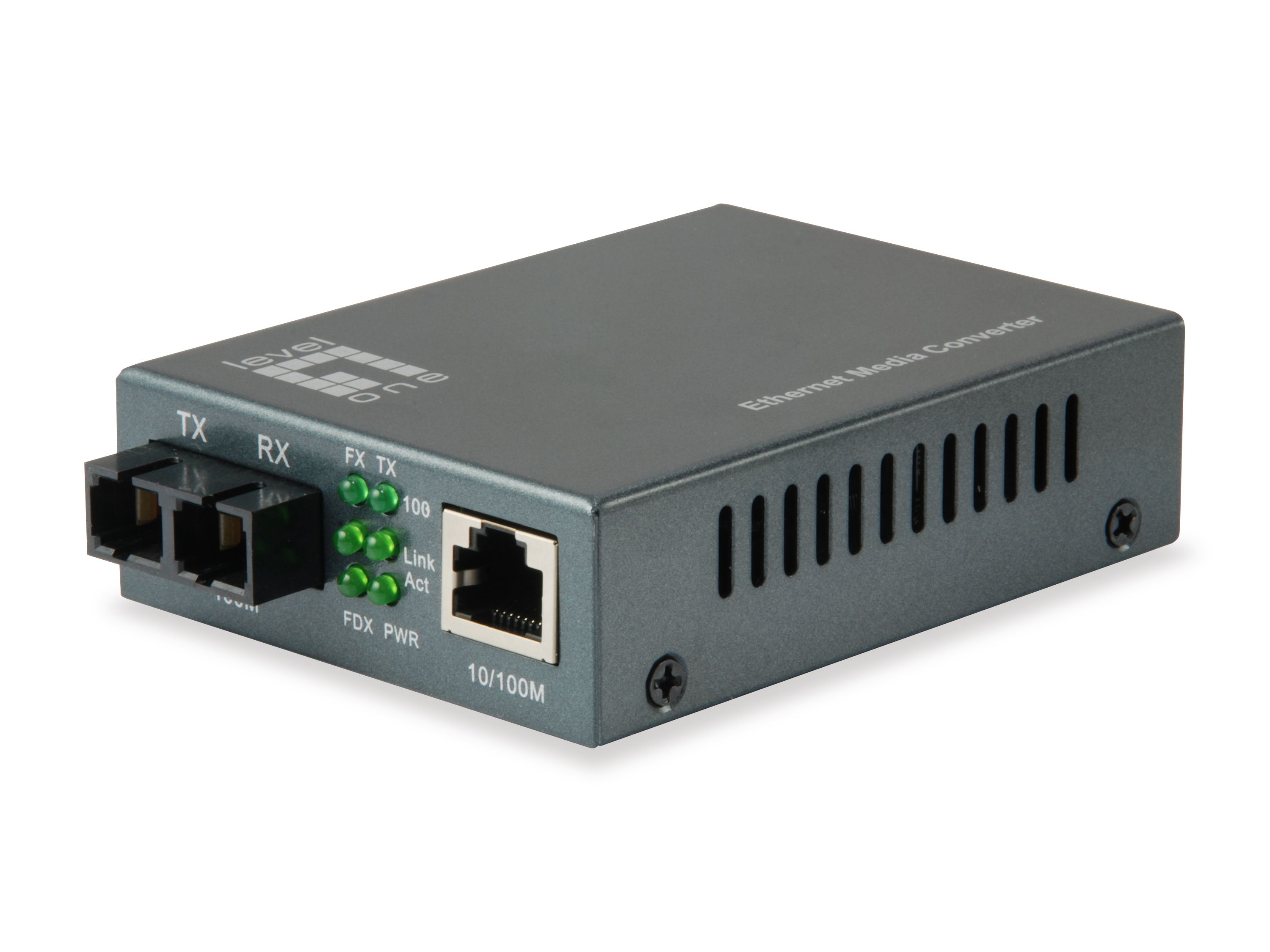 LevelOne FVT-1103 Netwerk media converter zwart