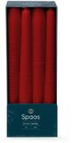 Spaas Bougie de dîner d2h25 cm 8h 8 pièces rouge