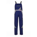 Planam Visline 2433 Tuinbroek voor heren, maat 58, marineblauw geel zink