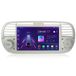 Fiat 500 (2007-2015) autoradio 7 pouces avec Android 15, navigation GPS, Wi-Fi, Bluetooth, RDS et DAB