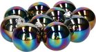 Kaemingk B.V. 20x pièces boules de Noël nacre noir en verre 6 cm - brillant - Décoration de Noël