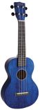 Mahalo MH2TBU Hano Series Concert Ukulele - Transparant Blauw - 6 Snaren - Inclusief Draagtas