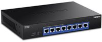 Commutateur réseau - 8 ports - 10G - 160 Gbps - Montage en rack - Noir