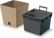 Prosperplast Plantenpot/bloempot - buiten - kunststof - lichtbruin - Eco wood look - D24 x H24 cm