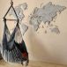 LosokaWood Décoration murale carte du monde 3D Wzór 18