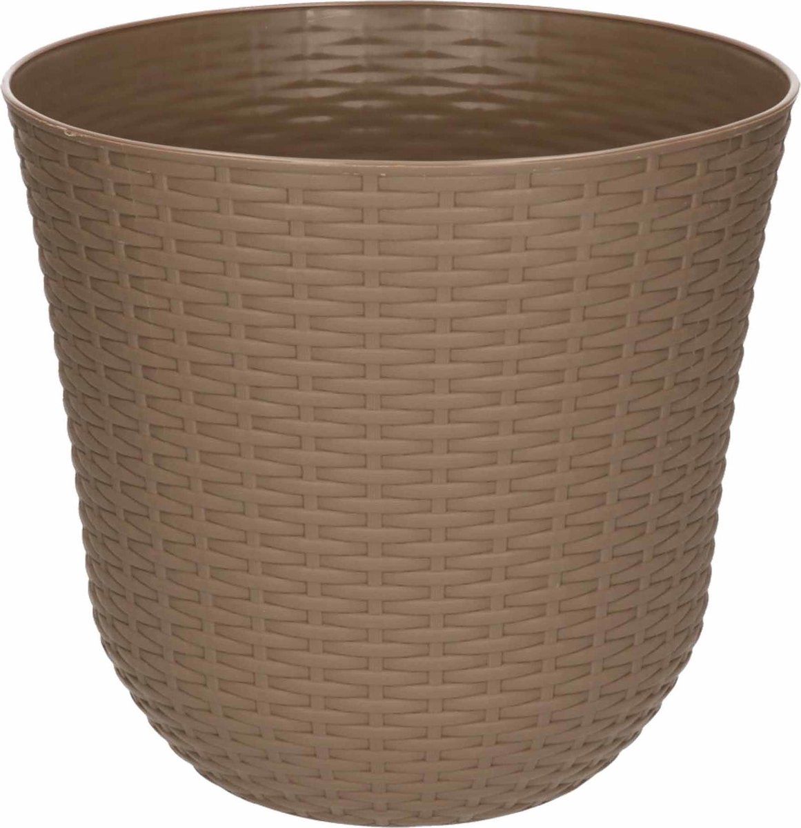 Forte Plastics Taupe plantenbak - 25 cm