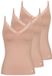 Sloggi Dames spaghettitop 3 pack Go Blush cameo brown