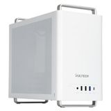 VulTech VCO-M1059-B PC-behuizing Micro-ATX compact van SPCC staal, type C, USB 3.0, 80 mm ventilator zonder voeding, wit