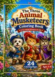 The Three Animal Musketeers Coloring Book: 24 Fun Animal Adventures for Kids