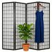 Relaxdays Paravent 4 panneaux, pliant, H x L : 170 x 160 cm, noir/blanc