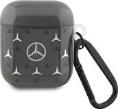 Mercedes Grand motif étoile - Housse de protection pour AirPods 1/2 - Noir