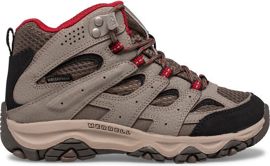 Merrell Moab 3 Mid WP Wandelschoenen voor Kids - Rood - Maat 36