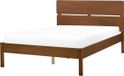 Beliani BOISSET - Bed - Donkerbruin - 120 x 200 cm - Rubberhout