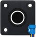 ProRide Interrupteur à pression en métal Panneau encastré 220V ON-OFF - 19mm - avec câble de connexion - Indicateur LED Blanc