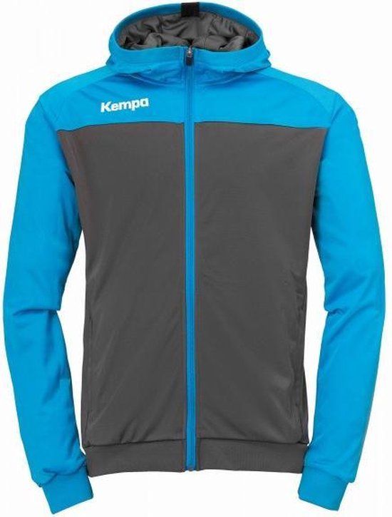 Kempa Prime Multi Jacket kinderen - Grijs / Lichtblauw - maat 128