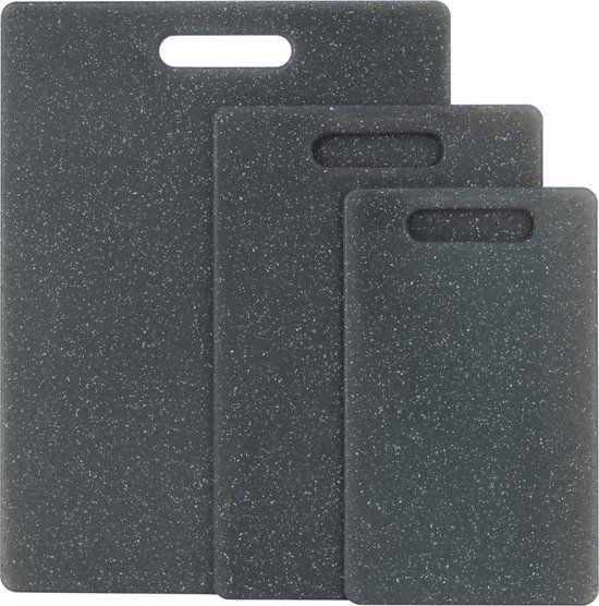 Krumble Snijplanken set van 3 - Antraciet / Grijs