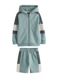 Next Joggingpak grijs / mintgroen / wit