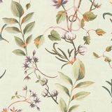 A.S. Création Anna D'Andrea Romantic Wallpaper | Floral & Leaf - Green Brown Orange