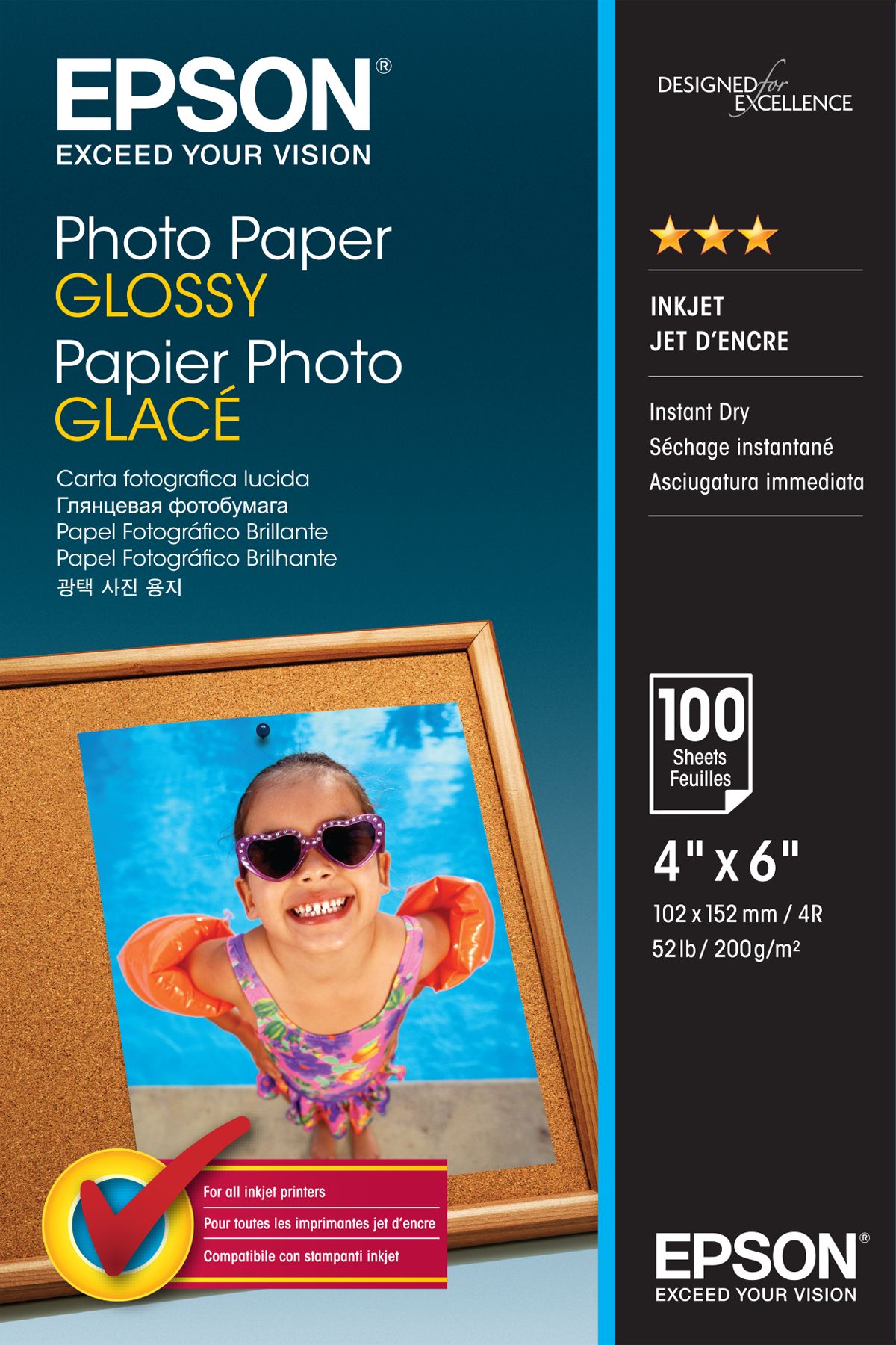 Epson Photo Paper Glossy - 10x15cm - 100 Sheets