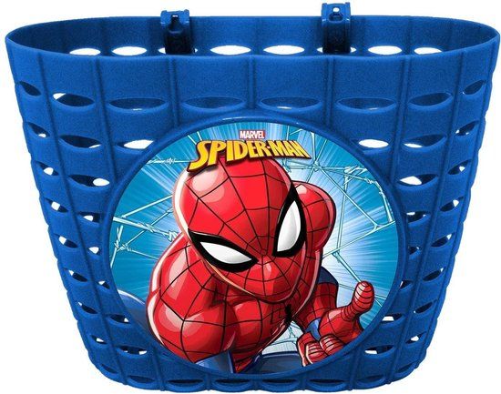 Marvel Spider-man Fietsmand Jongens - 12 x 20 cm - Blauw