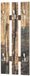 Haku Wandkapstok met 6 haken | 40 x 9 x 100 | Bruin | MDF | Modern