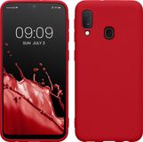 kwmobile telefoonhoesje geschikt voor Samsung Galaxy A20e - Back cover - Klassiek rood