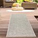Tapis d'extérieur beige 80 x 150 cm