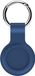 By Qubix Qubix - AirTag case shock series - siliconen sleutelhanger met ring - donkerblauw