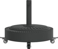 vidaXL Parasolvoet met wielen voor stok van Ø38 / 48 mm 27 kg rond