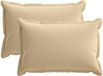 vidaXL Kussensloop houten beige 50 x 80 cm polyester