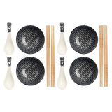 12-delige Kinvara 12-delige sushi-set, zwart