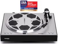 Thorens TD 404 DD platenspeler zwart hoogglans