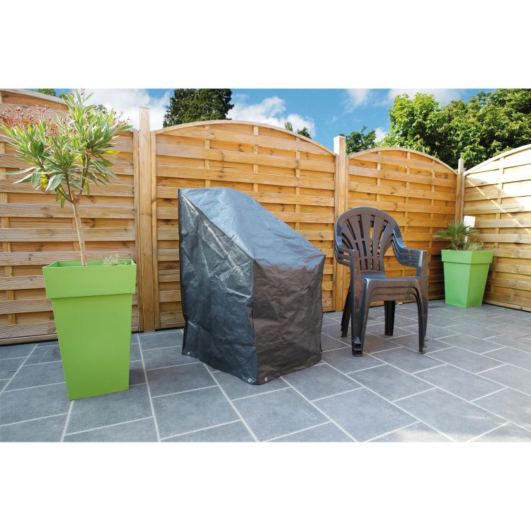 Nature Tuinmeubelafdekhoes voor gestapelde stoelen - 6030606