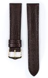 Hirsh Horlogeband Rainbow Donkerbruin - Leer - 22mm
