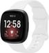 Strap-it bracelet de montre - bracelet de montre en silicone adapté pour Fitbit Versa 3 / Fitbit Versa 4 / Fitbit Sense / Fitbit Sense 2 - blanc - Taille : Taille S