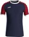 Jako Iconic Shirt Korte Mouw Heren - Navy / Chilirood | Maat: M