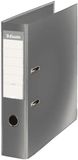 Esselte 42330 A4 gevoerde polypropyleen ordner, grijs, rugbreedte 75 mm, 1 stuk, capaciteit 500 vellen A4
