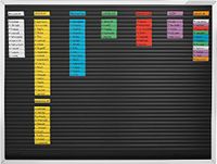Magnetoplan 1245000 Strepen steekbord aluminium/zwart