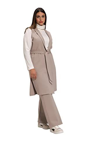 Ulla Popken vest dames bruin grote maten