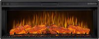 ArtiFlame AF42, cheminée électrique encastrable avec chauffage, 1600W, effet flamme 3D réaliste, éclairage LED, télécommande, noir