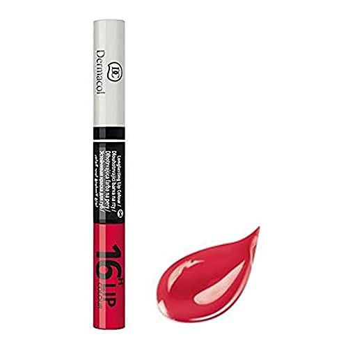 Dermacol - Lip Colour 16 hours Long 2v1 color lip gloss, odstín 4 -