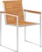 vidaXL Tuinstoelen 6 stuks met kussens massief acaciahout Taupe