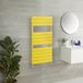 Lustro Sèche-serviettes design plat – Jaune (Dandelion Yellow) – 120 cm x 60 cm