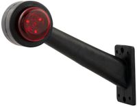 TRAILERGEAR LED Breedtelamp rood/wit 45 graden links 12-24V