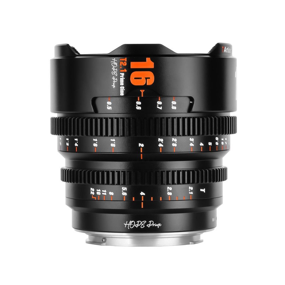7Artisans HOPE Prime S35 16mm T2.1 Cinema Lens - Sony E-mount - Black