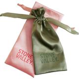 Stone Valley Brillenhoes Satijn Groen & Roze