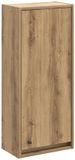 vidaXL Wandgemonteerde wastafelmeubel Artisanaal eiken 35 x 20 x 81 cm