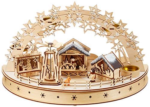 HGD CLB00-6030 Lichtboog - Hout - Gekleurd - Groot - Kerstdecoratie